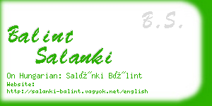 balint salanki business card